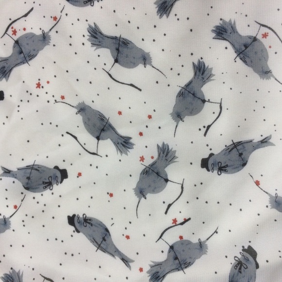 Bird Print Flutter Sleeve Top From Mimi Chica - Picture 2 of 8